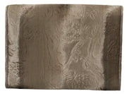 Dolce & Gabbana Beige Velvet Floral Leather Men Document Men's Briefcase