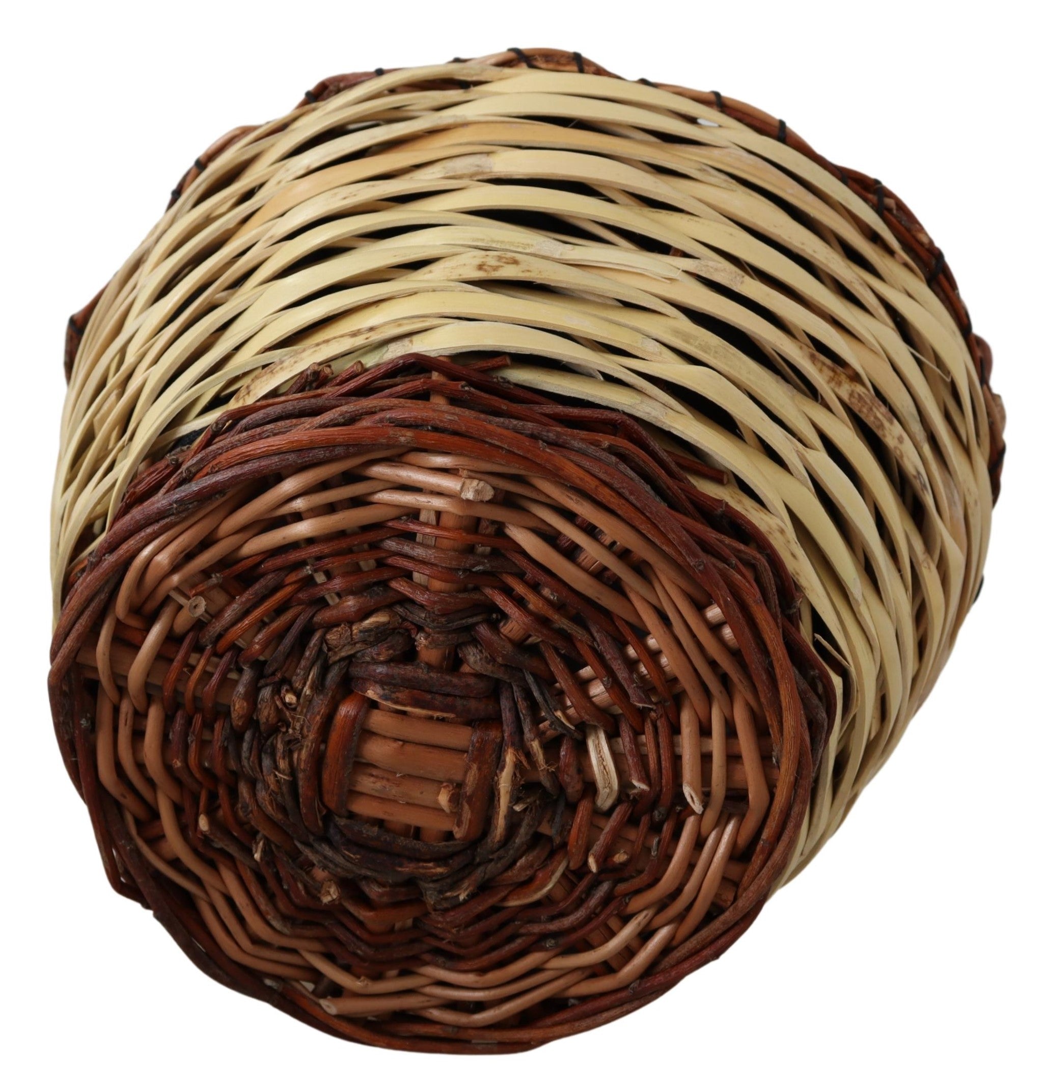 Dolce & Gabbana Beige Wood Wicker Rattan Basket Tote Women's Bag