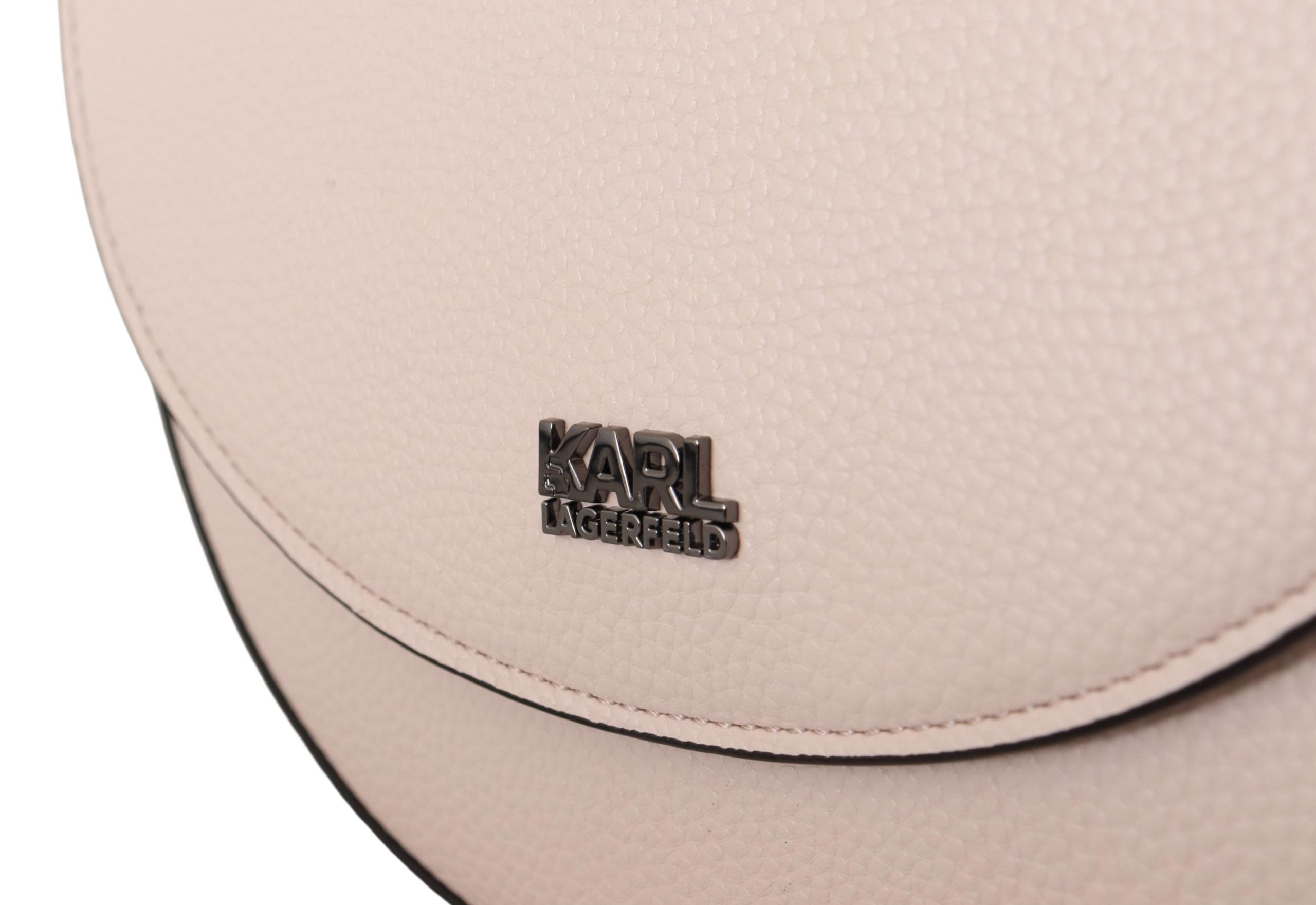 Karl Lagerfeld Light Pink Mauve Leather Shoulder Women's Bag