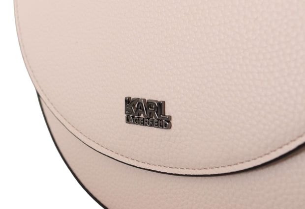 Karl Lagerfeld Light Pink Mauve Leather Shoulder Women's Bag