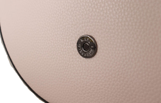 Karl Lagerfeld Light Pink Mauve Leather Shoulder Women's Bag