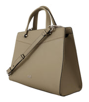 Karl Lagerfeld Sage Green Leather Tote Women's Bag
