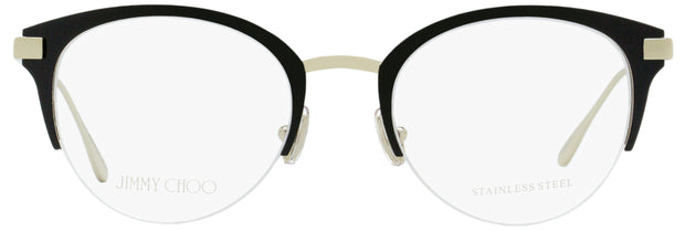 Jimmy Choo Oval Eyeglasses JC215 807 Black/Palladium 50mm