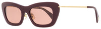 Lanvin Babe Sunglasses LNV608S 600 Burgundy 51mm Burgundy