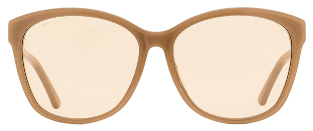 Jimmy Choo Butterfly Sunglasses Lidie/F/SK FWM2S Nude Glitter 59mm