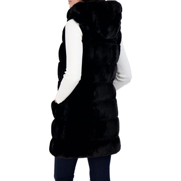 Womens Faux Fur Water Resistant Outerwear Vest