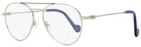 Moncler Oval Eyeglasses ML5023 016 Palladium/Dark Blue 54mm 5023 Palladium Dark Blue