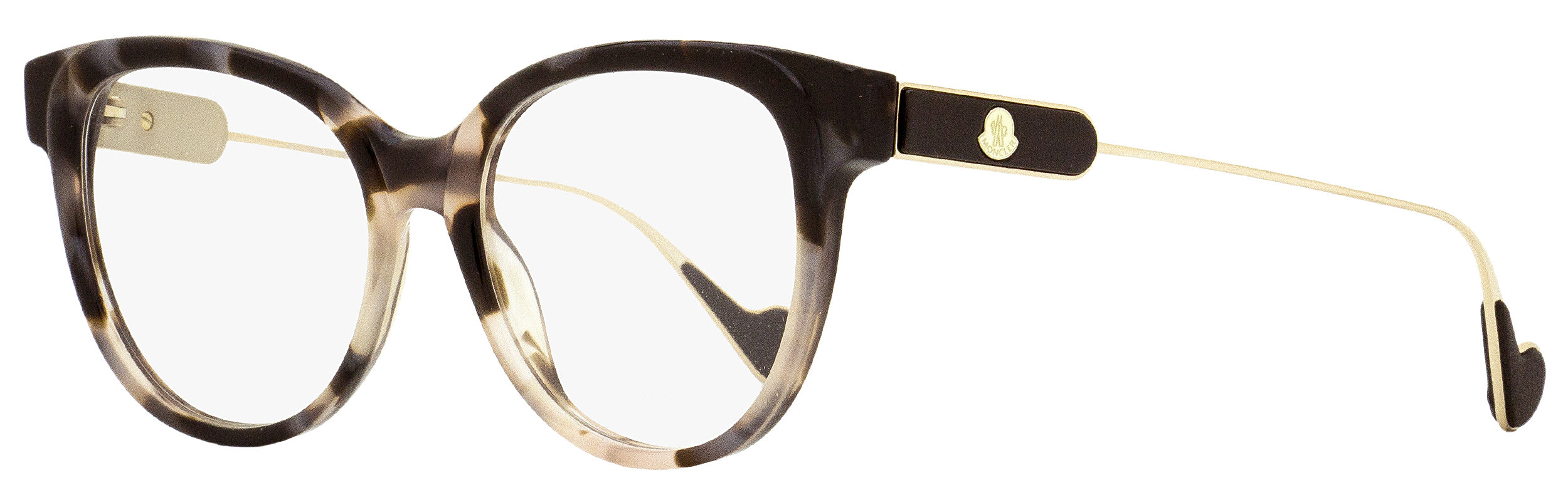 Moncler Pantos Eyeglasses ML5056 055 Rose Havana/Gold 53mm 5056 Rose Havana Gold