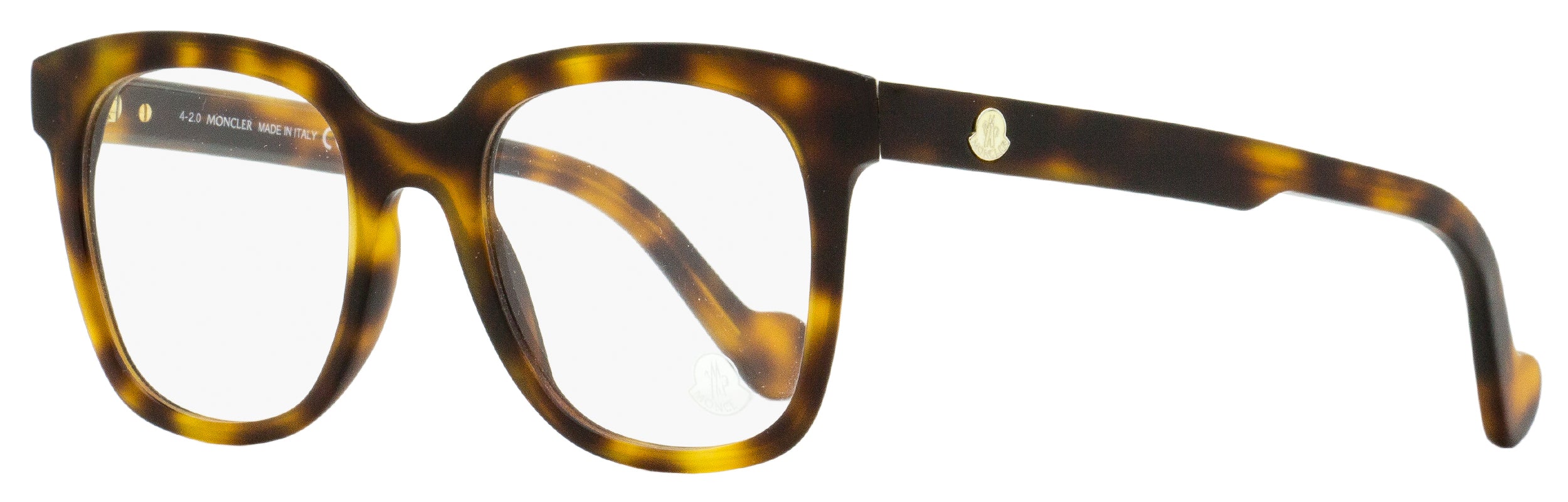 Moncler Square Eyeglasses ML5098 052 Dark Havana 51mm 5098 Dark Havana