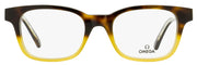 Omega Rectangular Eyeglasses OM5004H 056 Havana-Honey/Crystal 52mm 5004