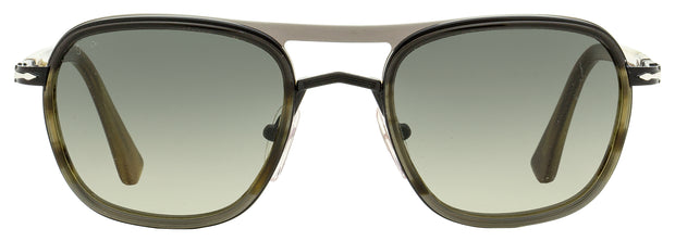 Persol Square Sunglasses PO2484S 1146/71 Striped Gray/Black 50mm