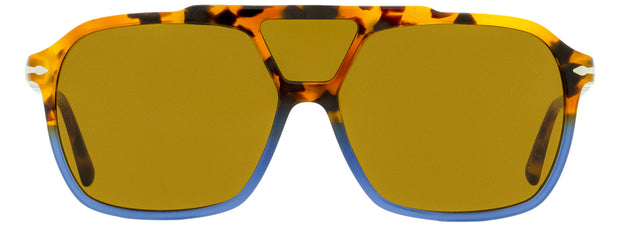Persol Navigator Sunglasses PO3223S 112033 Brown Tortoise/Opal Blue 59mm 3223