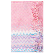 Missoni Women's Cotton Zig-Zag Scarf Shawl Sarong Wrap Pink