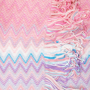 Missoni Women's Cotton Zig-Zag Scarf Shawl Sarong Wrap Pink
