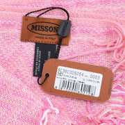 Missoni Women's Cotton Zig-Zag Scarf Shawl Sarong Wrap Pink