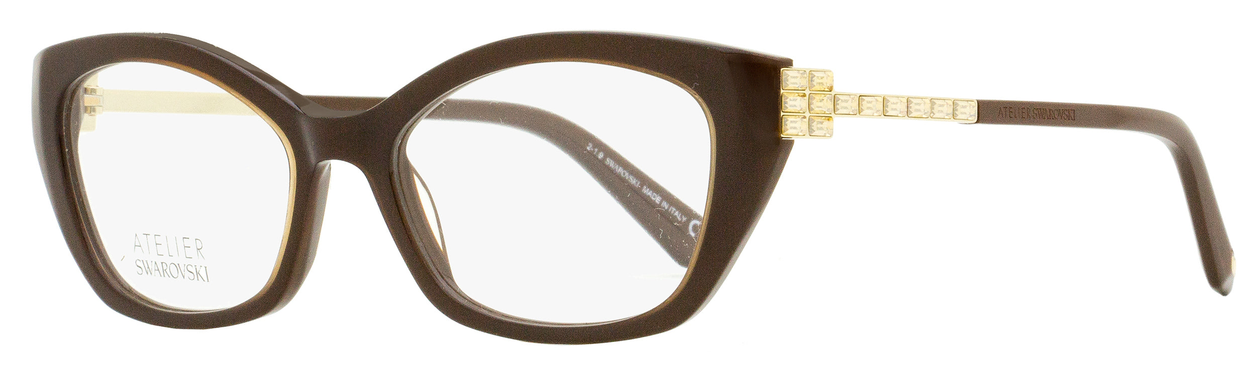 Swarovski Atelier Eyeglasses SK5361P 036 Brown/Gold 52mm 5361P Brown Gold