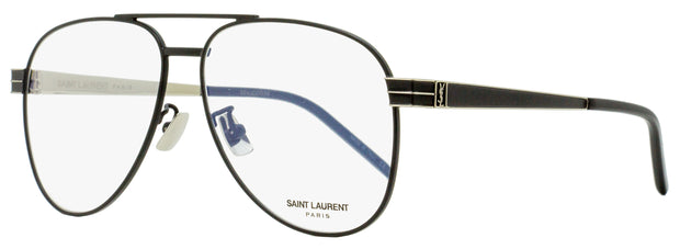 Saint Laurent Pilot Eyeglasses SL M54 001 Matte Black/Gold 56mm YSL