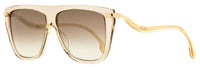 Jimmy Choo Browline Sunglasses Suvi/S FWMNQ Nude/Gold 58mm Nude Gold