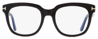 Tom Ford Blue Block Eyeglasses TF5537B 001 Black 52mm FT5537