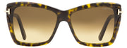 Tom Ford Butterfly Sunglasses TF849 Leah 52F Dark Havana/Gold 64mm FT0849