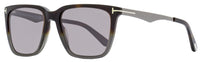 Tom Ford Rectangular Sunglasses TF862 Garrett 56C Havana/Gray/Gunmetal 56mm FT0862 Havana Gray Gunmetal