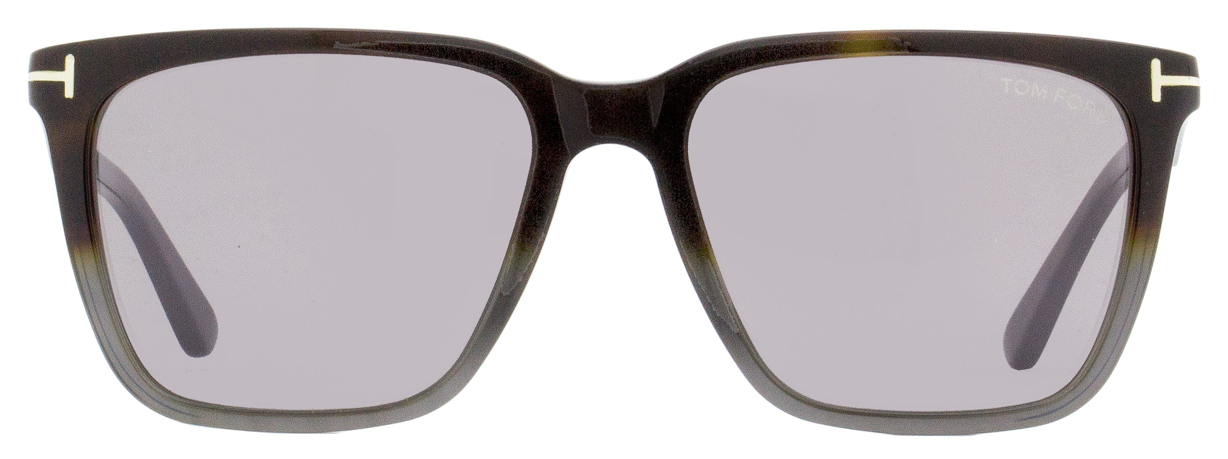 Tom Ford Rectangular Sunglasses TF862 Garrett 56C Havana/Gray