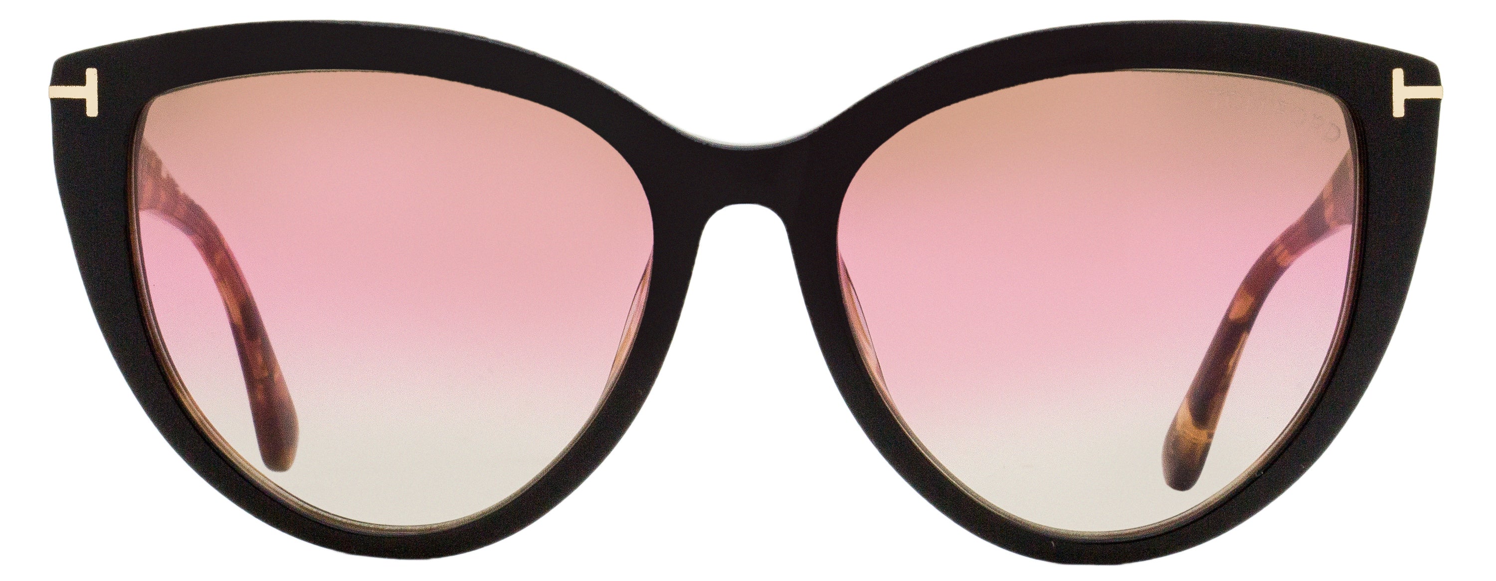 Tom Ford Cat Eye Sunglasses TF915 Isabella-02 05F Black/Rose Havana 56mm FT0915