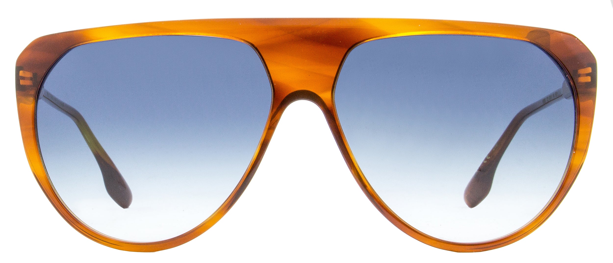Victoria Beckham Aviator Sunglasses VB600S 223 Brown Melange 62mm 600