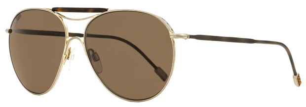 Ermenegildo Zegna Couture Sunglasses ZC0021 29J Antique Gold/Havana 57mm 21