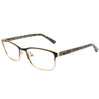 ET Dunkerque BKGD 52mm Unisex Rectangle Eyeglasses Black Golden