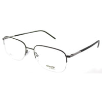 EL 7220 V81 56mm Unisex Semi-Rimless Eyeglasses Dark Ruthenium Black