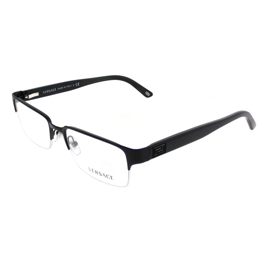 VE 1184 1261 Unisex Rectangle Eyeglasses Matte Black