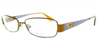 EA 9669 UTR Womens Rectangle Eyeglasses Brown