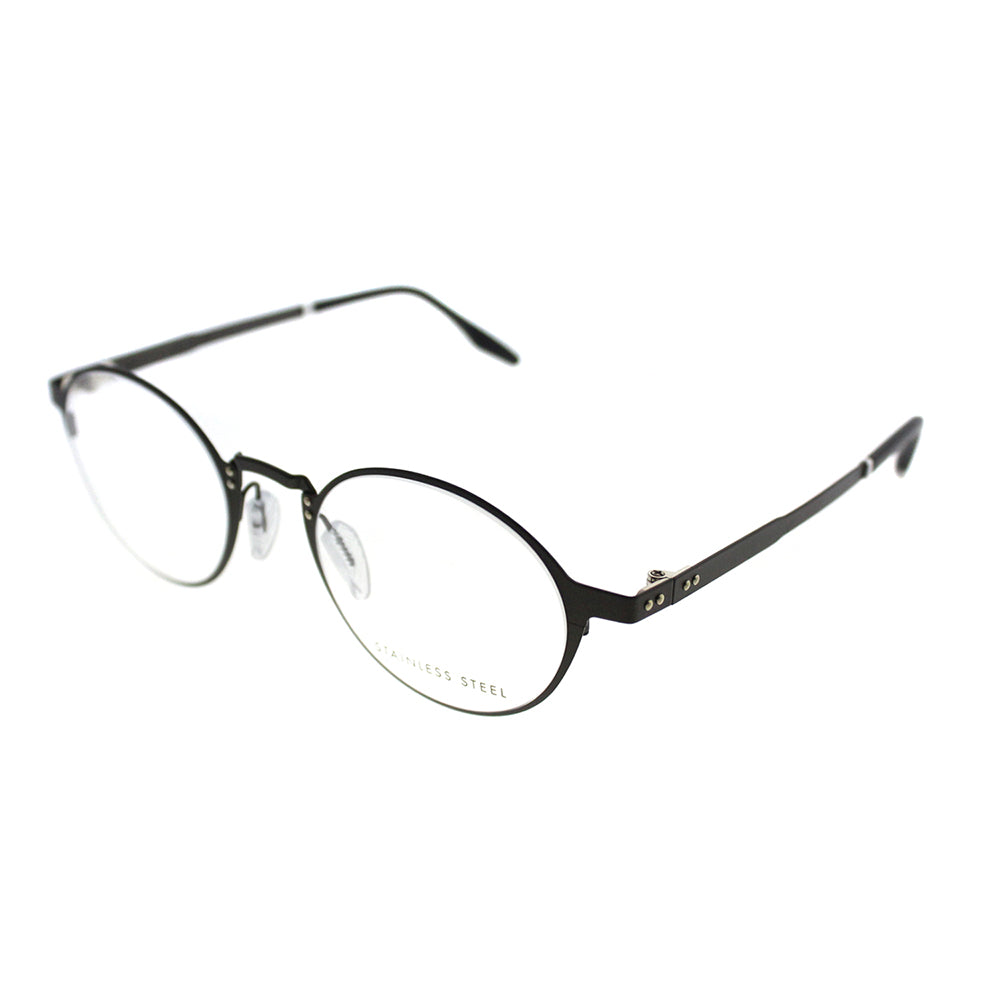 SA Canalino02 VZH 49mm Unisex Round Eyeglasses Matte Bronze