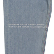 MARCELO BURLON Light Blue Bleached Denim Slim Jeans