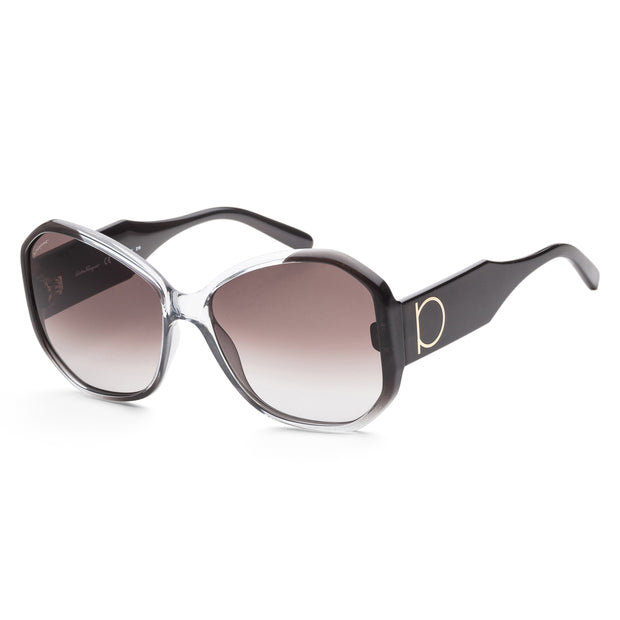 Ferragamo Women's SF942S-6117007 Fashion 61mm Black Sunglasses