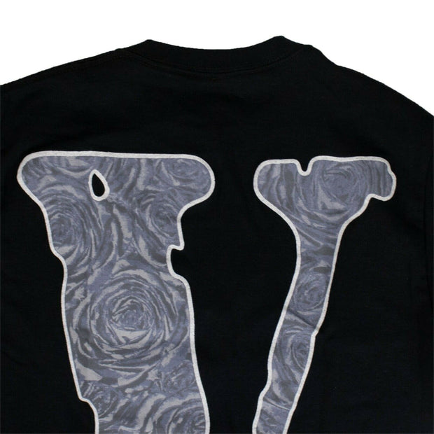 VLONE x POP SMOKE Black Cotton 'The Woo' Short Sleeve T-Shirt