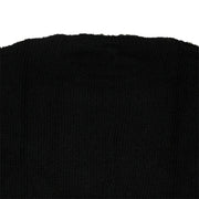 UNRAVEL PROJECT Black Cropped Crewneck Sweater