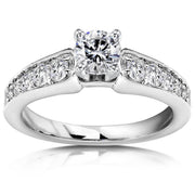 3/4ct Diamond Engagement Ring 14K White Gold