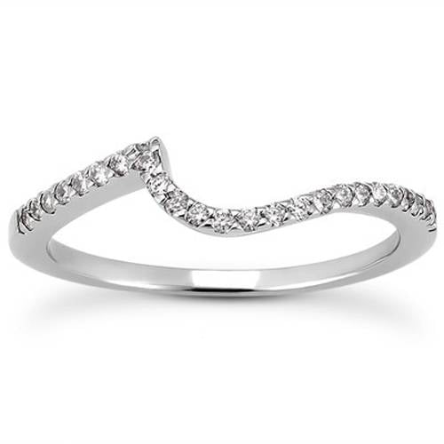 3/4ct Diamond Engagement Ring Set 14K White Gold