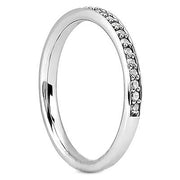 1ct Princess Cut Halo Diamond Engagement Ring Set 14K White Gold