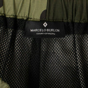 MARCELO BURLON Green Camouflage Print Track Pants