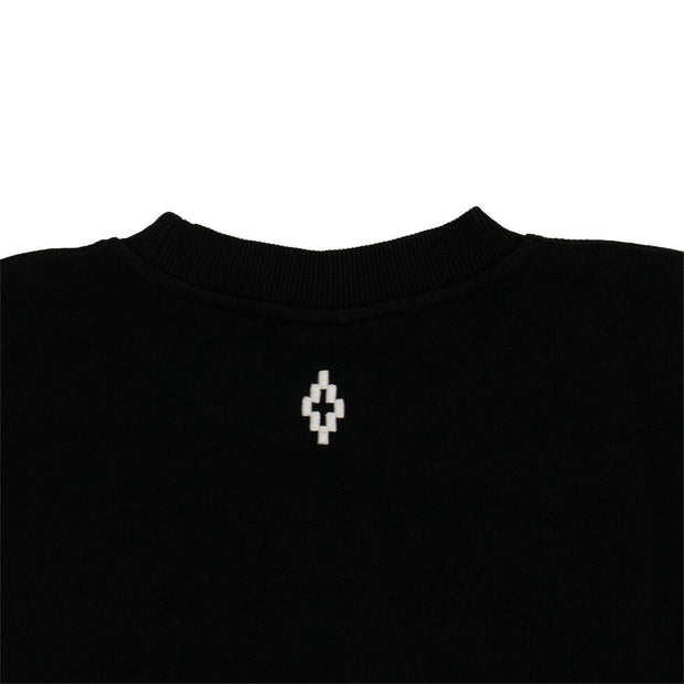 MARCELO BURLON Black Label Cropped Crewneck Sweatshirt