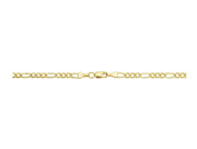 14k Yellow Gold-filled Solid Figaro Link Chain Necklace 18-30"