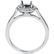 Diamond Engagement Ring Semi Mount 14K White Gold