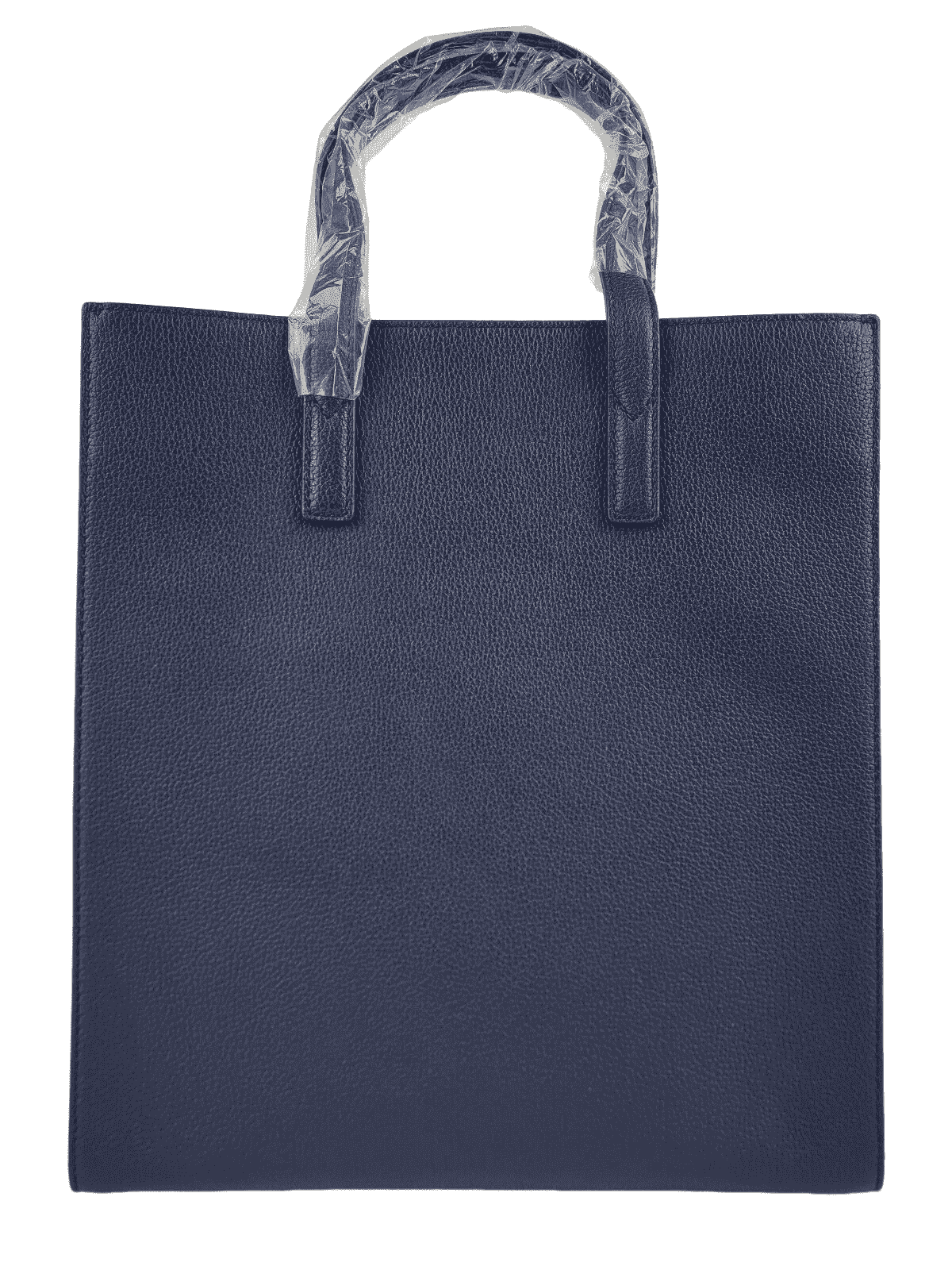 MCM Navy Leather Messenger Tote Bag with Camo Print MMTCATA03B1001 Navy Blue