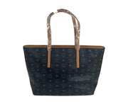 MCM Women's Black Monogram Visetos Medium Shopper Tote Bag MWPASVI07BK001