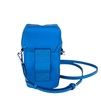 MCM Women's Blue Nylon Mini Flap Pouch Shoulder Waist Bag MXZ9SNX43HI0012