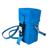 MCM Women's Blue Nylon Mini Flap Pouch Shoulder Waist Bag MXZ9SNX43HI0013