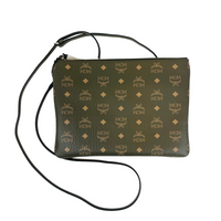 MCM Women Green Sea Turtle Visetos Coated Canvas Crossbody Bag MYZCATA08JH0013